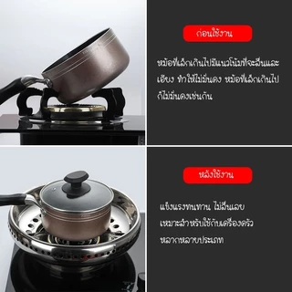 หนาพิเศษ!!! ฝาครอบเตาแก๊สสแตนเลส บังลม ช่วยประหยัดพลังงาน ขนาด 30 ซม.