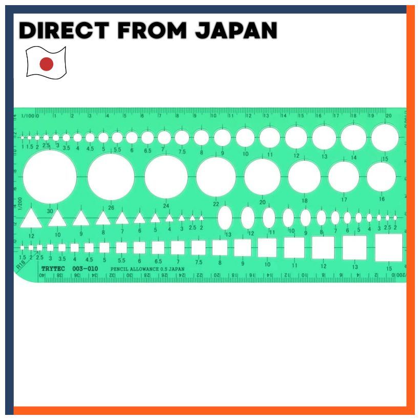 Drafting Architect Exam Combination Template Ruler 003-010