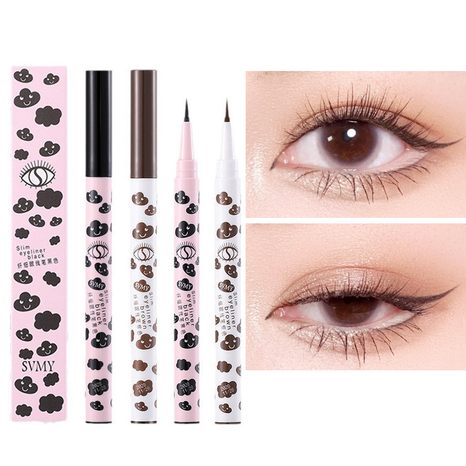 อายไลเนอร์กันน้ำและกันเหงื่อ 24 ชั่วโมง - ติดทนนานไม่ลดสี - สเก็ตช์เส้นตา - ไม่ลดสี - เหมาะสำหรับผู้เริ่มต้น - ปลายปากกาที่บางมาก - อุปกรณ์แต่งหน้าดวงตา#207