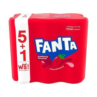 [สินค้าส่งด่วน] แฟนต้าน้ำแดงกระป๋อง 325มล.X6 FANTA STRAWBERRY 325 ML.X6