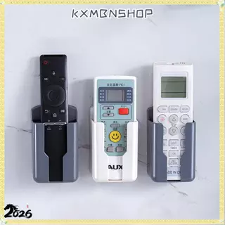 19KXMBNSHOP ที่วางรีโมทคอนโทรล,กล่องเก็บทีวีเครื่องปรับอากาศแบบกาว,ไม่จําเป็นต้องเจาะชั้นวางแร็คติดผนังสากล