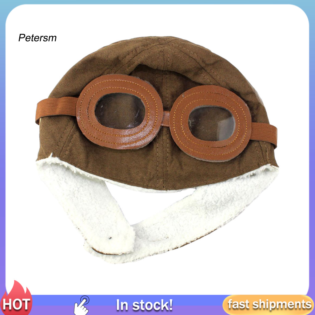 PP Soft Aviator Bomber Hat Cozy Vintage Bomber Hat for Boys and Girls Cozy Kids Pilot Hat Warm Velve