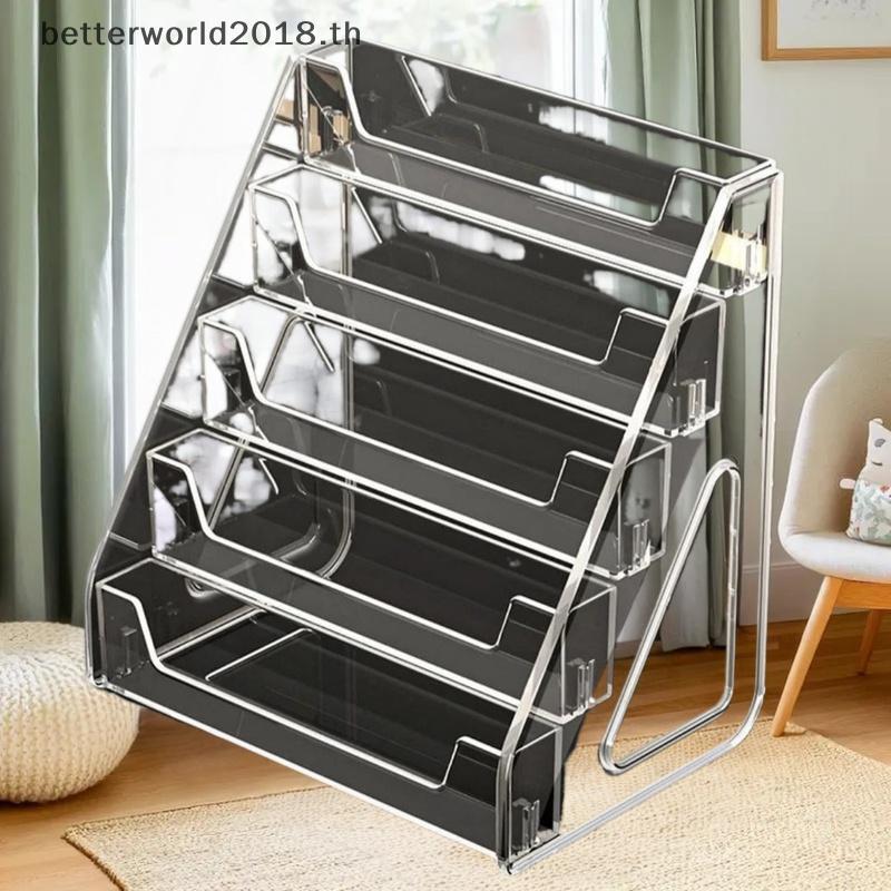 [bet] 1 ชุดอะคริลิค Multi-layer Lipsti Organizer 3/4/5 ชั้นความสูงเครื่องสําอางจัดเก็บเล็บน้ําหอมขาต