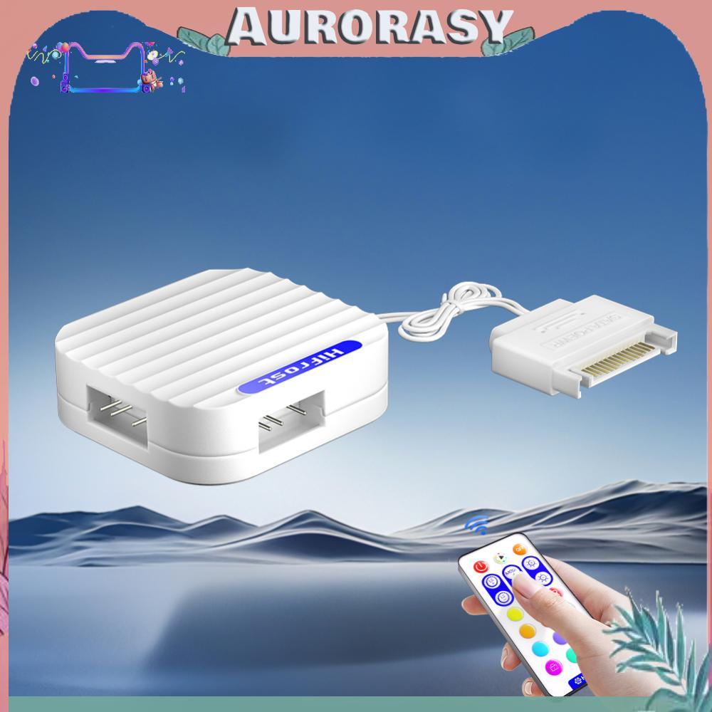 5V 3PIN ARGB Controller ARGB 5V 3PIN ถึง SATA อินเทอร์เฟซสายต่อสําหรับ ARGB คอมพิวเตอร์พัดลม ARGB คว