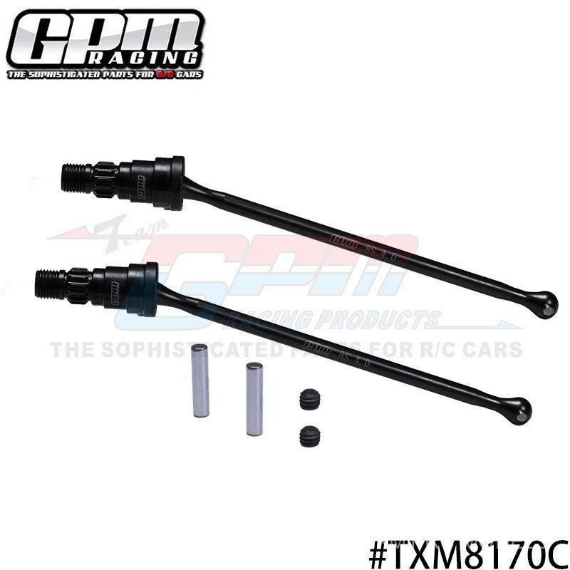 TRAXXAS-1/5 X-MAXX 8S เหล็กคาร์บอนขนาดกลางขนาดใหญ่ X 8S เฉพาะด้านหน้าด้านหลัง Universal Drive Shaft