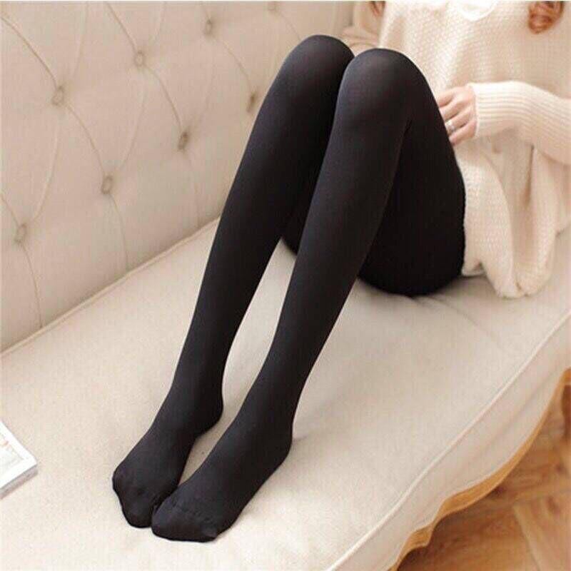 60D กํามะหยี่กางเกงขายาวฤดูใบไม้ร่วงฤดูหนาวสุภาพสตรี 60D เลกกิ้ง Pantyhose ข้อเท้าความยาว Pantyhose 