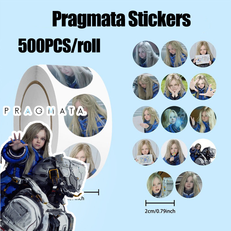 เกม PRAGMATA สติกเกอร์ 500 ชิ้น PRAGMATA Diana สติ๊กเกอร์กันน้ําคอลเลกชันของขวัญ