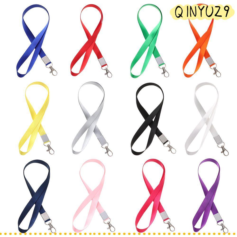 QINYUZ9QX 1 ชิ้นสายคล้องคอ Lanyards อุปกรณ์สํานักงานแฟชั่นป้ายผู้ถือ Lanyard