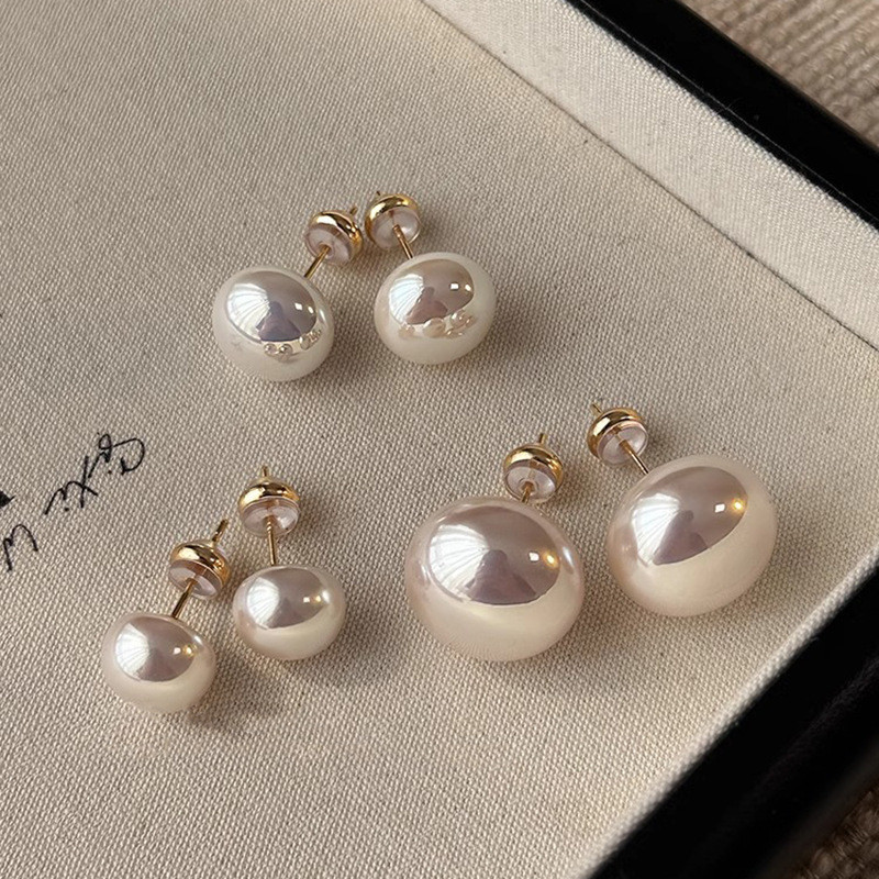 ต่างหูไข่มุกหญิง Shijia S9 Sterling Silver 100 ré gine * </code >