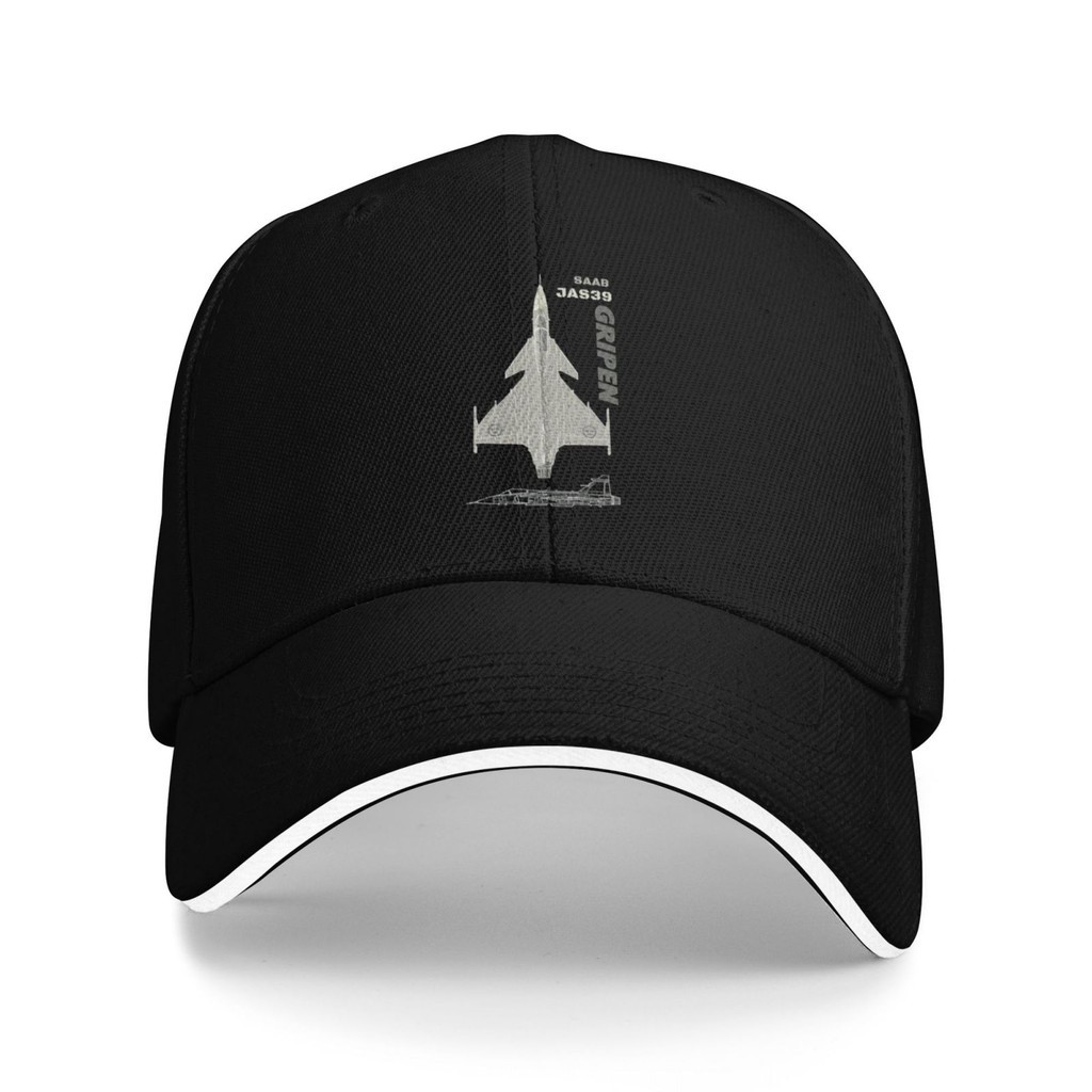 หมวกแก๊ปพิมพ์ลาย หมวก/ Flyingographics Saab JAS 39 Gripen Aviation-Themed หมวกเบสบอลผ้าฝ้ายแฟชั่นที่