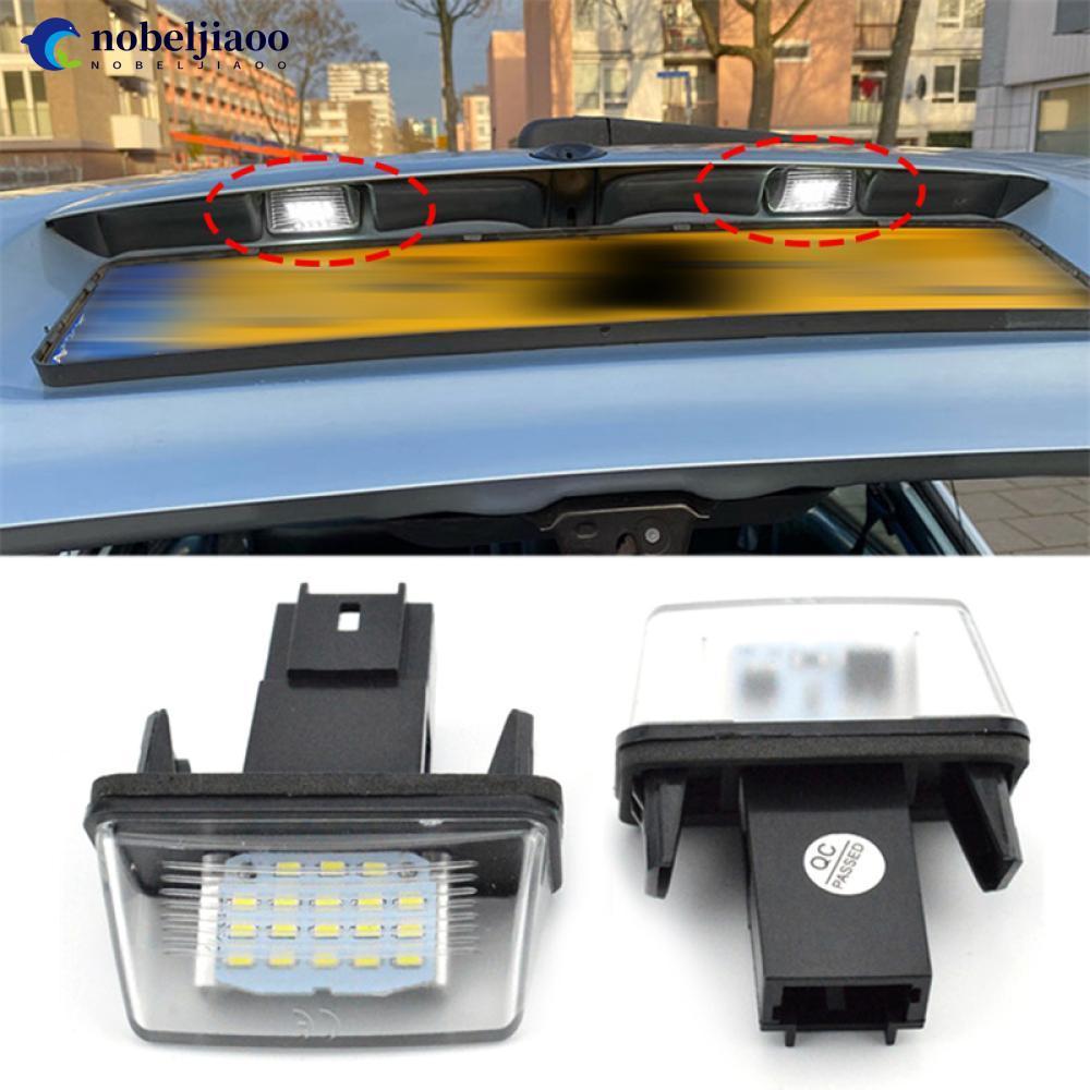 NOBELJIAOO 1PC 18LED รถป้ายทะเบียนโคมไฟ 12V 6500K สําหรับ Peugeot 206 207 307 308 406 407 สําหรับ Ci