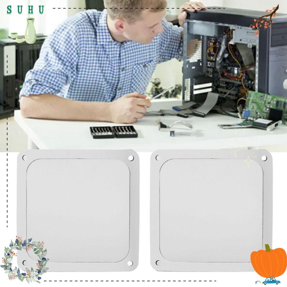 SUHU 5PCS PC Fan Dust Filter, Nylon Mesh 140*140mm Fan Dust Mesh Cover, Practical Dust Proof Black /