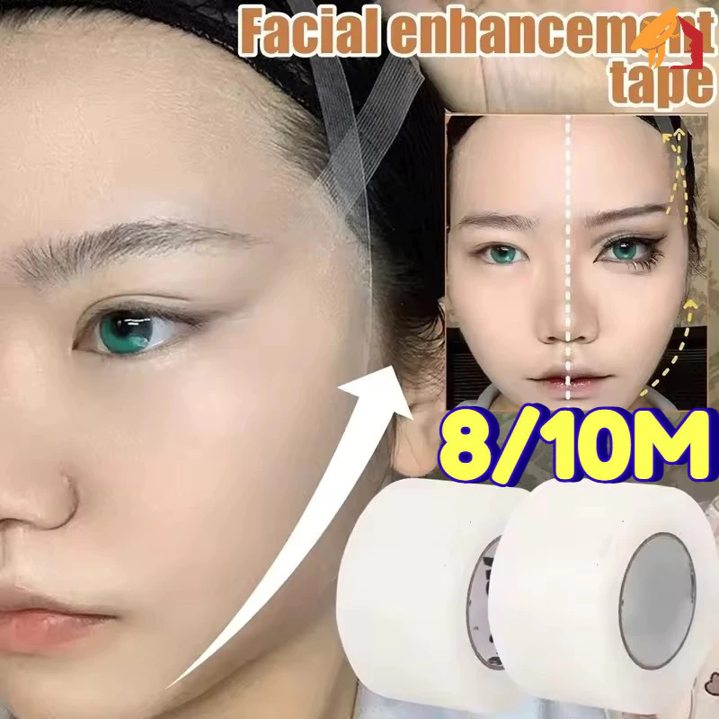 เทปยกกระชับใบหน้าความงามที่มองไม่เห็นบางเฉียบโปร่งใส- สติกเกอร์สร้างรูปร่าง Anti-Allergy ยืดหยุ่นนุ่มสําหรับแต่งหน้าคอสเพลย์ใช้