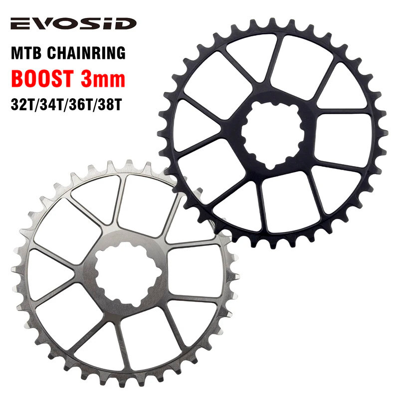 Outset BOOST Chainring ขนาด 32T-38T สำหรับจักรยานเสือภูเขา ใช้งานได้กับ Sram XX1 XO1 X1 GX XO X9