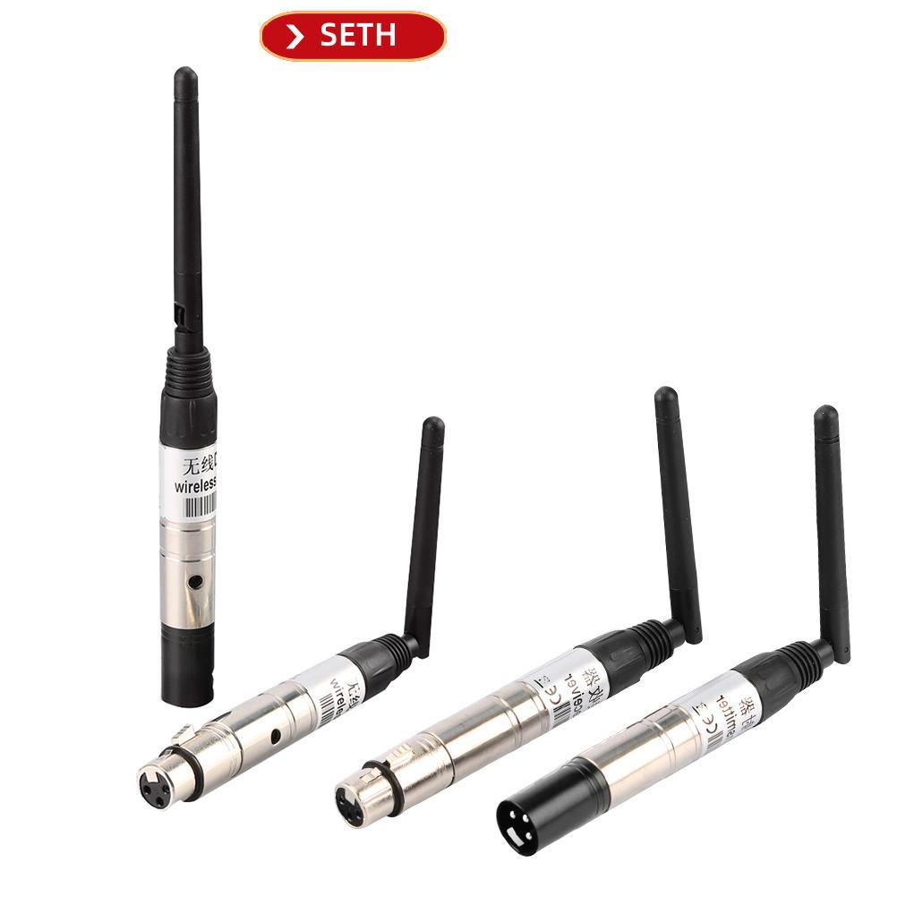 SETH DMX512 2.4G ตัวรับสัญญาณไร้สายเครื่องส่งสัญญาณตัวควบคุมแสงสําหรับอุปกรณ์ DMX Vary