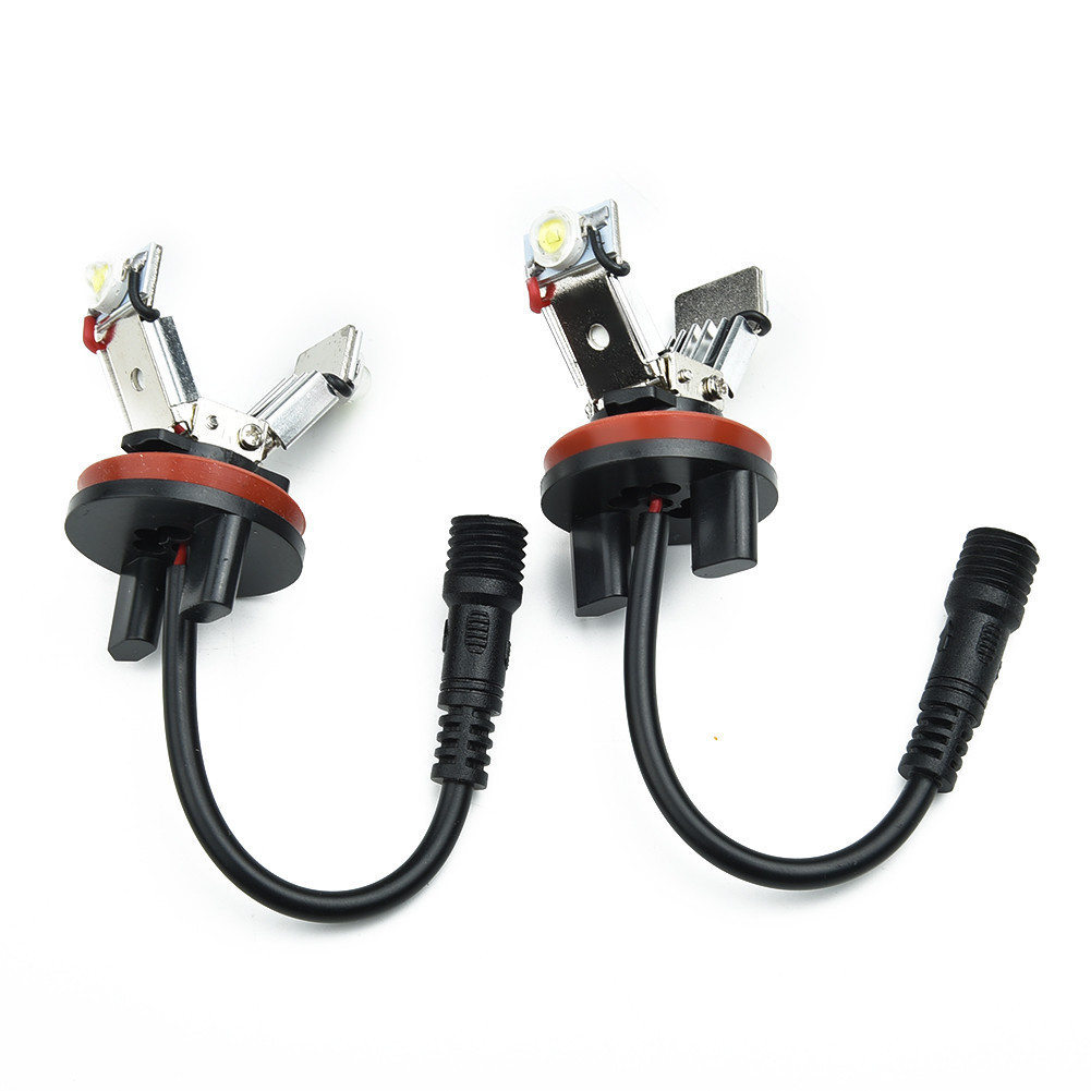1 คู่ H8 S Light ไม่มีข้อผิดพลาด 6W H8 LED แหวนหลอดไฟสําหรับ BMW E87 E82 E90 E93 E70 E71 Z4 E92 X3au