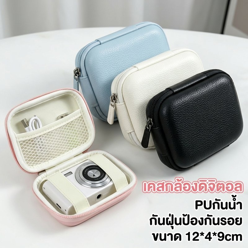 เคสกล้องดิจิตอล พานาโซนิค โซนี่ แคนนอน วัสดุ PU กันน้ำ กันฝุ่น พกพาง่าย ป้องกันรอยขีดข่วน