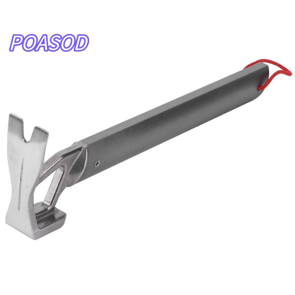MAYSHOW Camping Hammer, Heavy Duty เต็นท์แบบพกพา Stake Hammer, ทนทานสีเทาอลูมิเนียมเต็นท์เล็บค้อน Ba