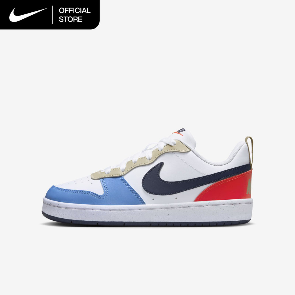 Nike Older Kids' Court Borough Low Recraft Shoes - White [DV5456-124]