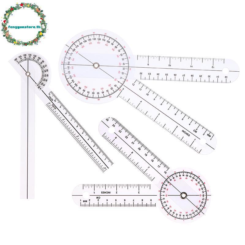YUNSTORE 6/8 นิ้ว Goniometer Medical Joint ไม้บรรทัด Calibration Orthopedics มุม Rule Spinal มุมไม้บรรทัดไม้โปรแทรกเตอร์ TH