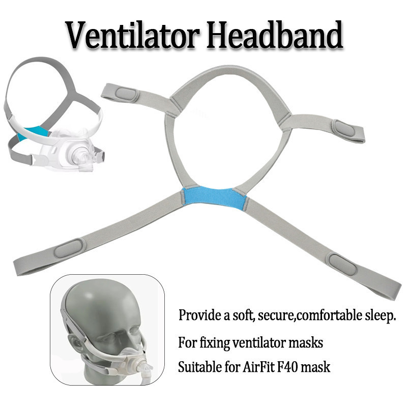 Ventilator Mask Straps CPAP ปรับเปลี่ยนแถบคาดศีรษะเหมาะสําหรับ Resmed Airfit F40 หน้ากากหน้ากากจมูก
