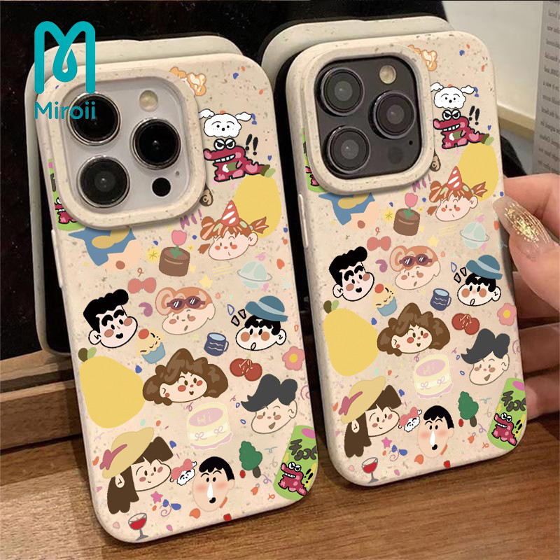 สําหรับiPhone 16 15 Pro Max 11 12 13 14 6 6P 7Plus 8Plus X XR XS Max Tuya Xiaoxinข้าวสาลีฟางShell-LM