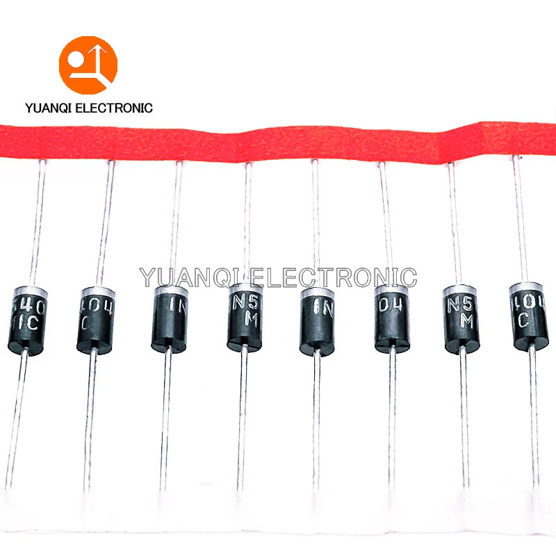20PCS Rectifier Diode 1N5408 1N5404 1N5401 1N5822 1N5818 UF5408 UF5402 6A10 10A10 DO-27 ชิปในสต็อก i