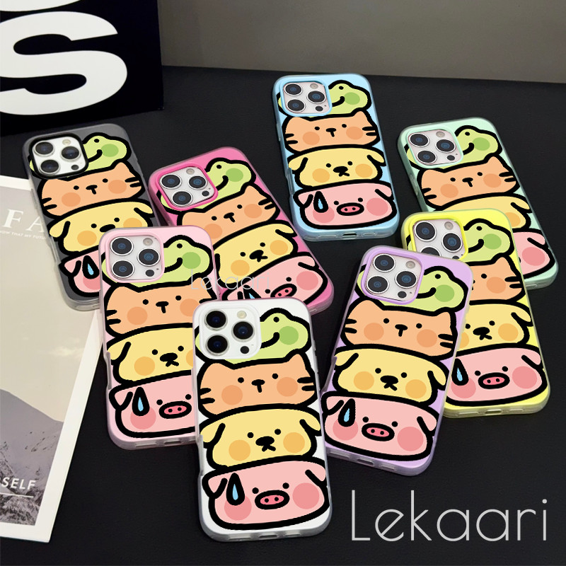 ขายร้อน Ins 3D Overalls Twinkle เคสโทรศัพท์สําหรับ iPhone 17 16 15 14 13 12 Pro Max น่ารักการ์ตูนซิลิโคนอ่อนนุ่มกันกระแทกป้องกันปลอก