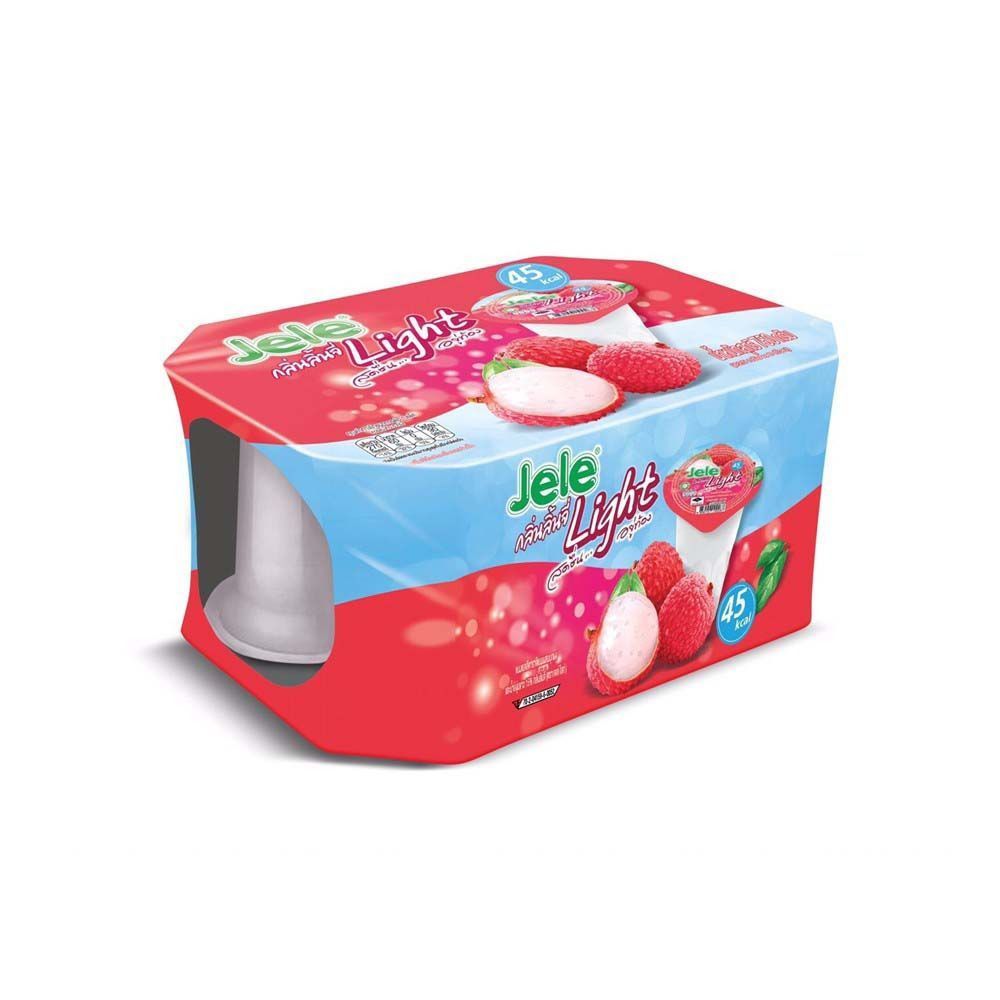 เจเล่ไลท์ ลิ้นจี่ 125ก.X6 JELE LIGHT LYCHEE 125G.X6