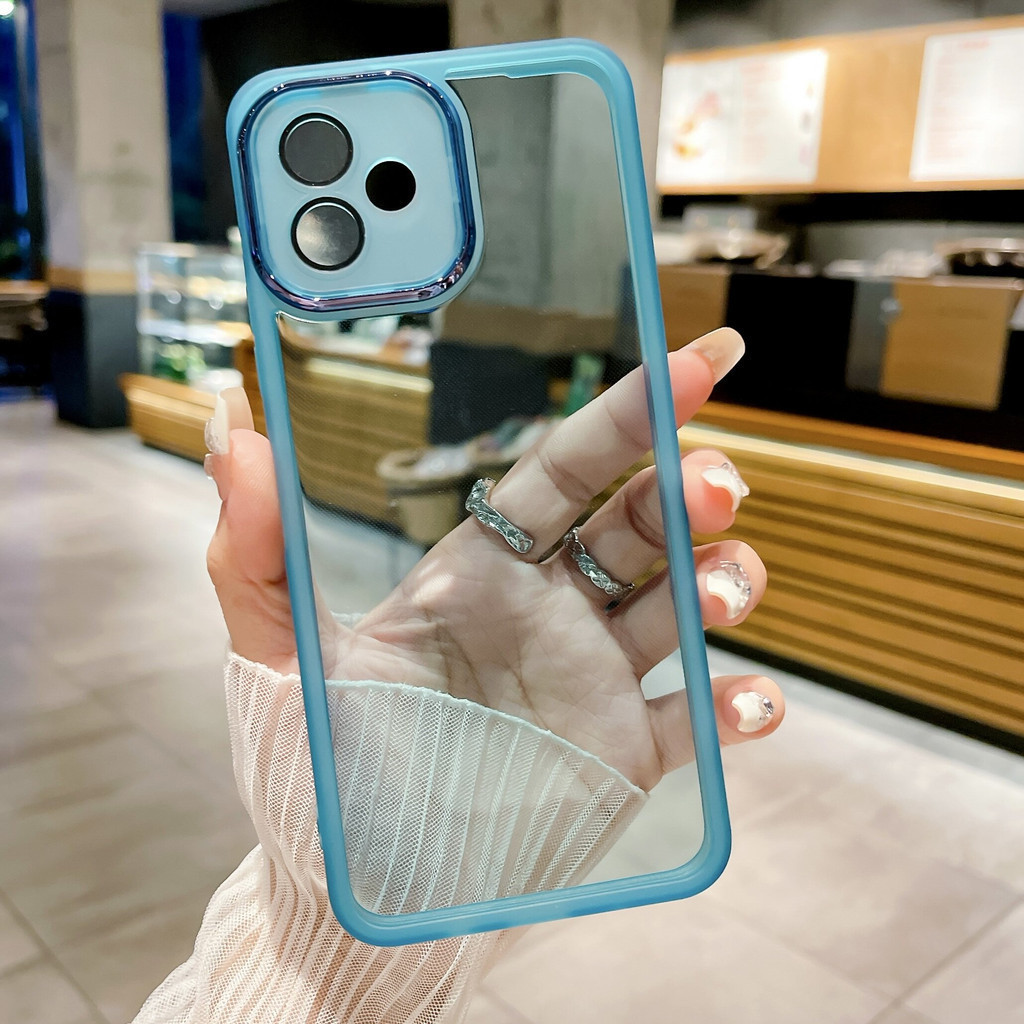 ใช้ได้กับ OPPO A3X A3 CPH2641 A3X CPH2683 CPH2669 CPH3669 CPH2681 CPH2669 เคสโทรศัพท์กึ่งโปร่งใส, ป้