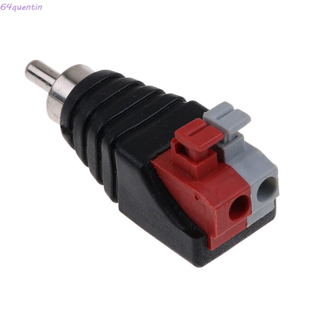 QUENTIN RCA Connector สัญญาณวิดีโอแจ็ค RCA อะแดปเตอร์แจ็คชาย RCA Press Terminal