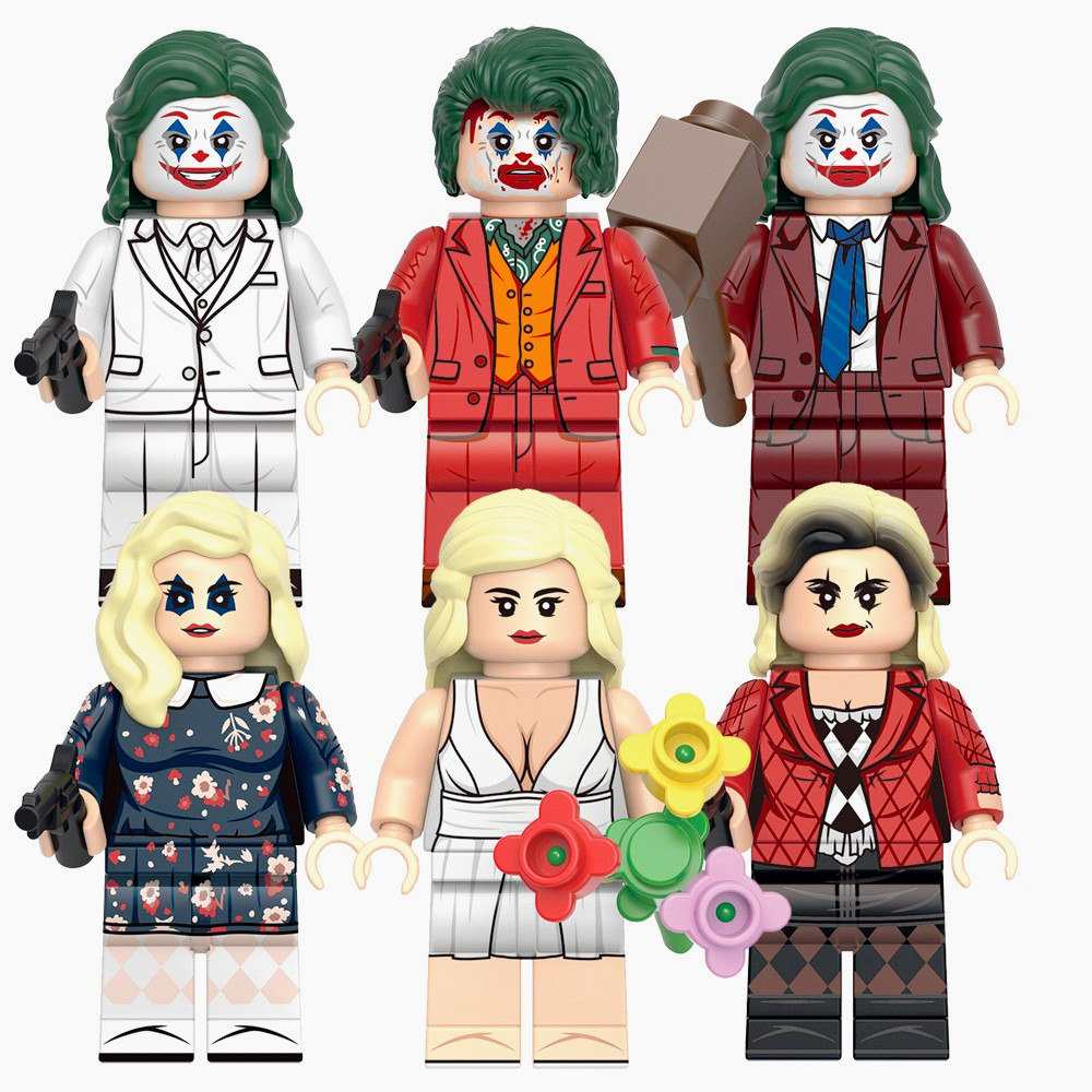 Joker Movie Harley Quinn Super Hero Mini Building Block Figures ของเล่นเด็กของขวัญ