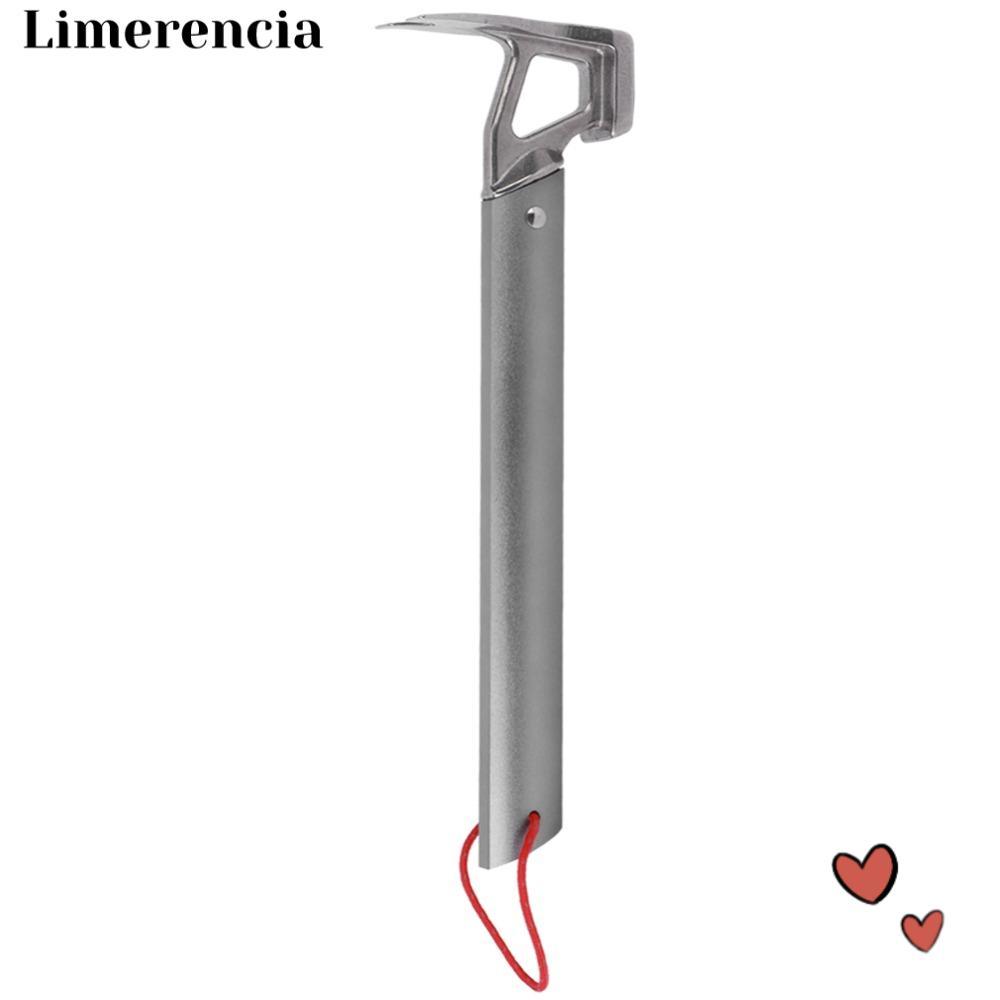 LIMERENCIA Camping Hammer, อลูมิเนียมอัลลอยด์แบบพกพาเต็นท์ Stake Hammer, ทนทานสีเทา Heavy Duty เต็นท