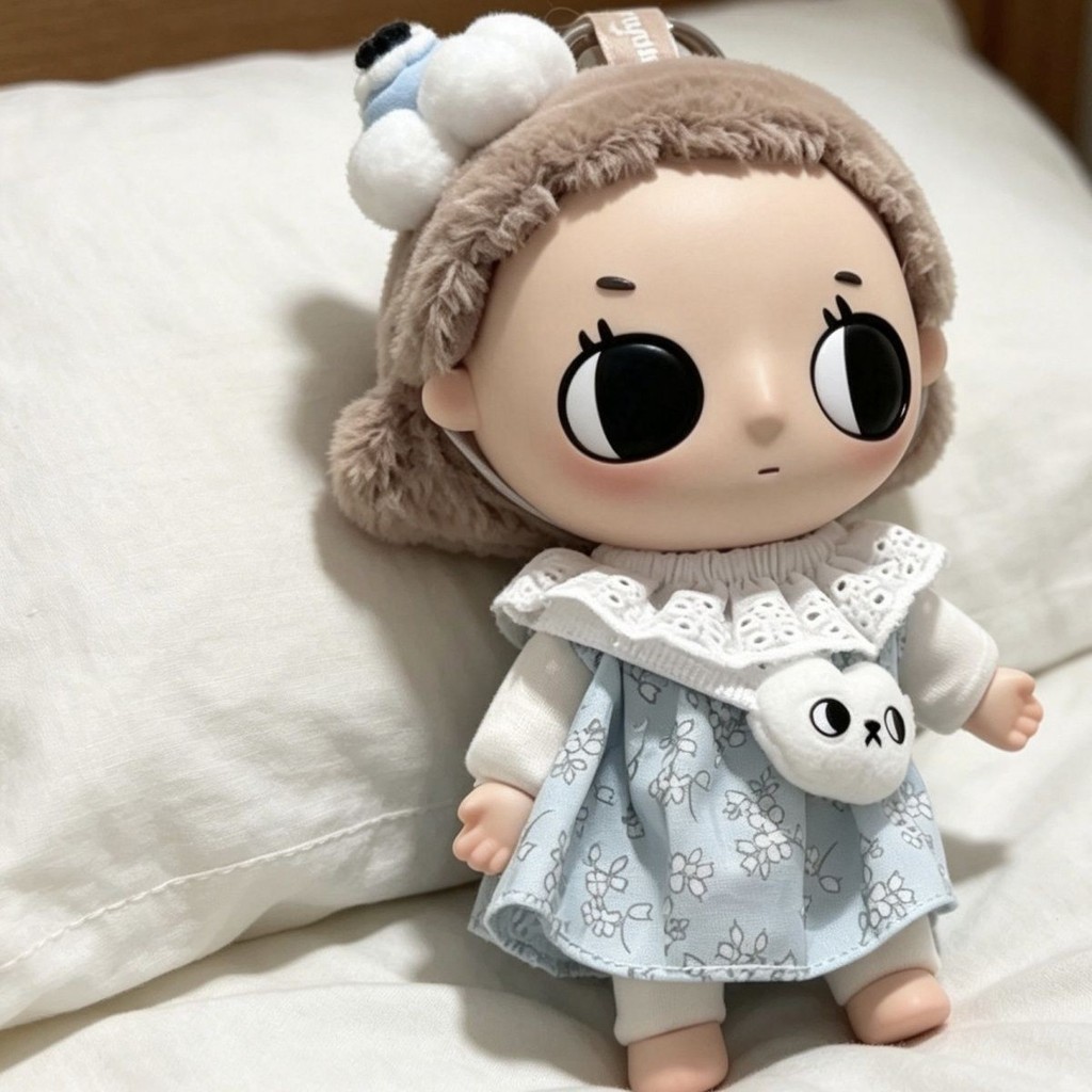 Nyota Little Instant Series กระโปรงดอกไม้สีฟ้าเสื้อผ้าเด็กเปลี่ยนน่ารัก
