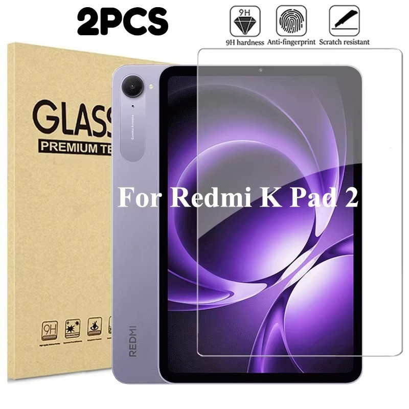 1-2 ชิ้นป้องกันหน้าจอแก้วสําหรับ Redmi Pad 2 SE 8.7 11 9.7 แท็บเล็ต Anti Blue Light กระจกนิรภัยป้องกันฟิล์มสําหรับ Redmi Pad 10.61 K Pad 2 8.8 HD Clear ฟิล์ม