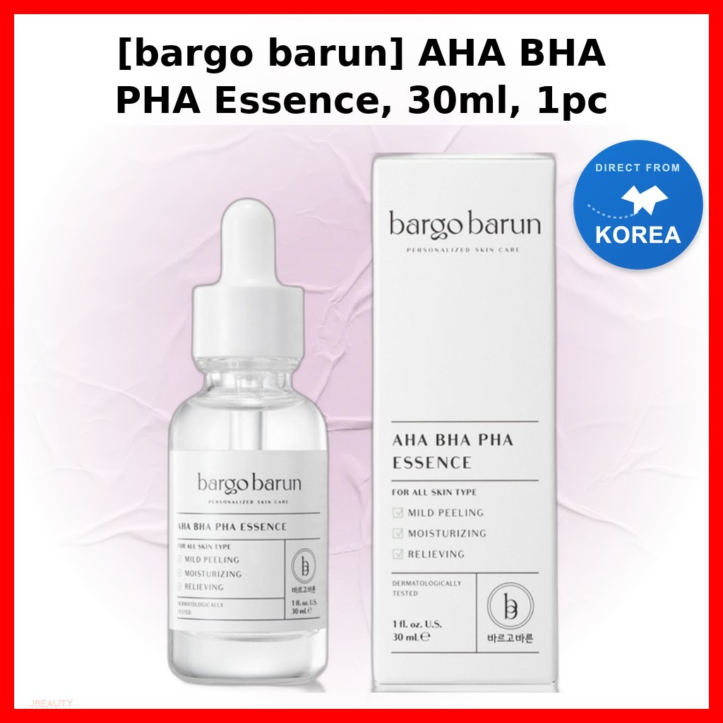 [bargo barun] AHA BHA PHA Essence, 30ml, 1pc / Korean AHA BHA PHA Essence / Gentle Exfoliaation / ขอ