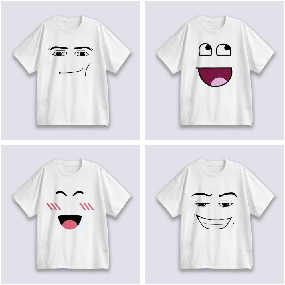 🚚【จัดส่งจากประเทศไทย】เสื้อยืดลายหน้าเกมใหม่ที่น่าสนใจ คอกลม หลวม นุ่ม สวมใส่สบาย