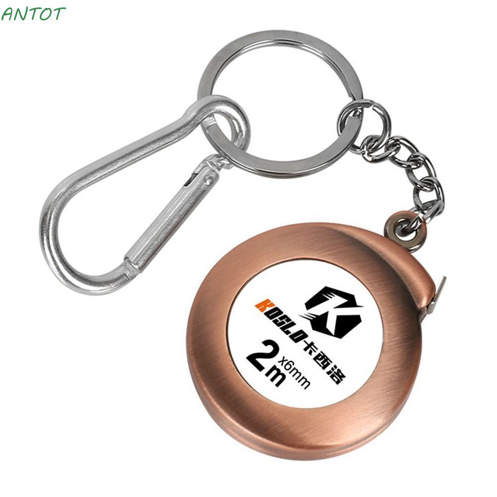 ANOT พวงกุญแจเทปวัดของขวัญไม้บรรทัด MINI พวงกุญแจอเนกประสงค์ DIY ไม้บรรทัดหดที่ละเอียดอ่อน