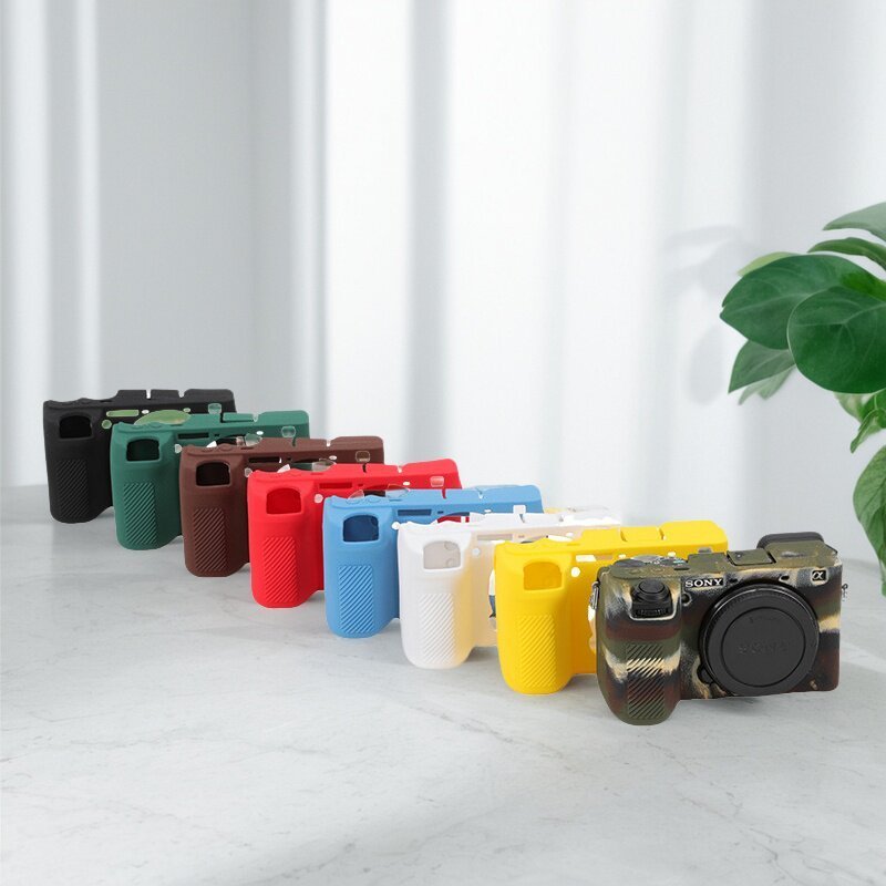 เหมาะสําหรับ Sony A6700 กล้องเคสซิลิโคน A6300 a6400 A6100 กระเป๋ากล้องป้องกันกรณี Soft Case Shock-pr