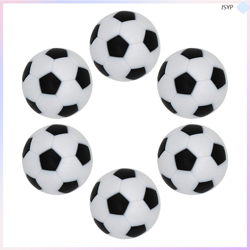 6 ชิ้น Soccer Soft Desk Mini Footballs Foosball Replacement HIPS junshaoyipin