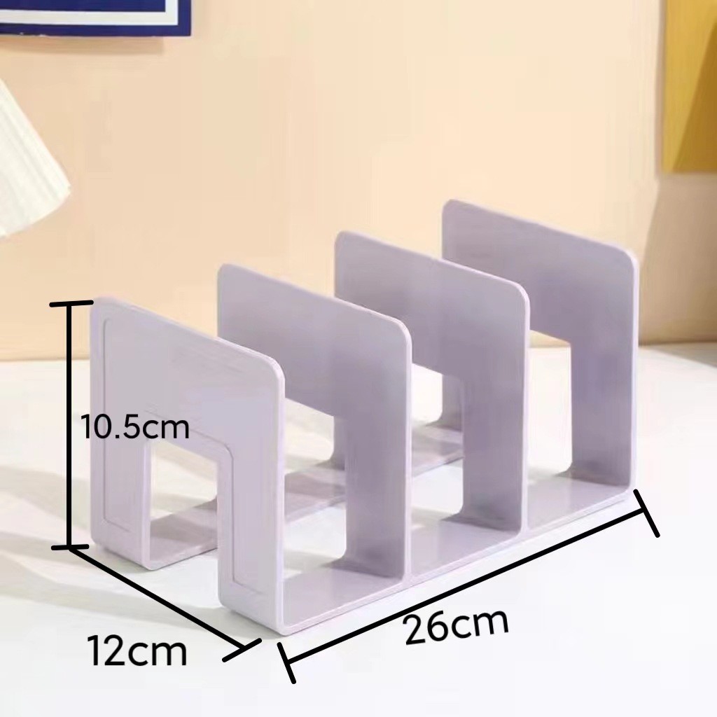 Book Stand Desktop Book Storage Handy Tool Separator Book Desk Shelf Book Clip Transparent Acrylic B