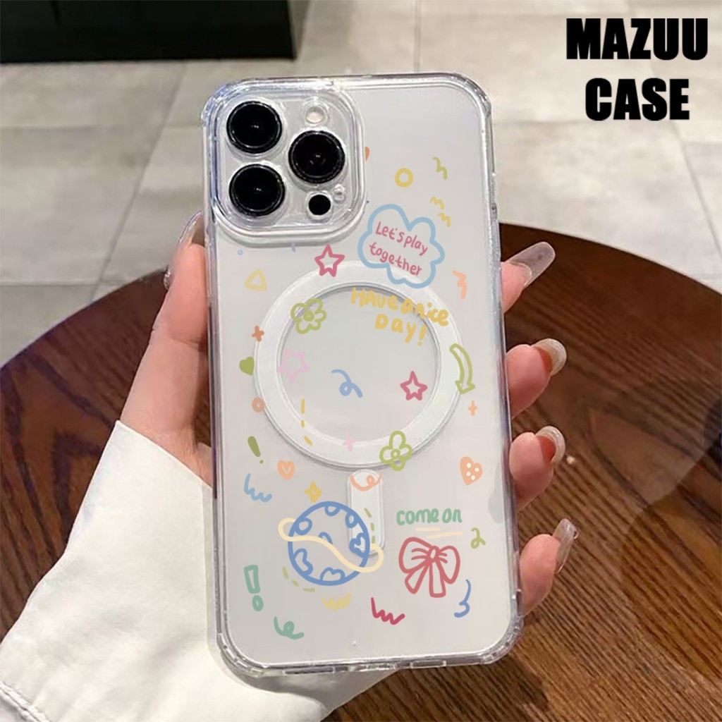 เคสไอโฟน แม่เหล็กใส TPU ครอบเลนส์เต็มตัว รูปที่ 4