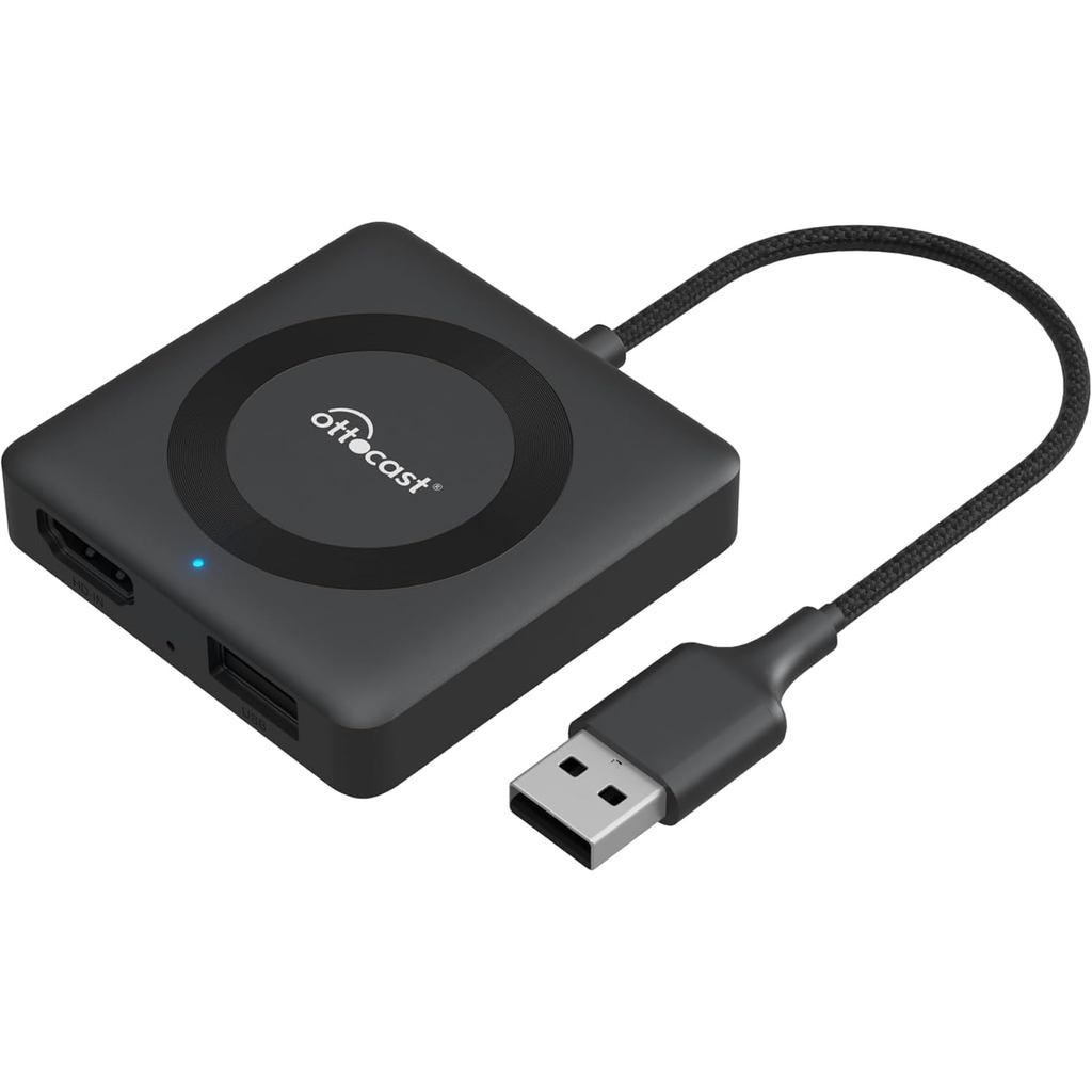OTTOCAST Car TV Mate Pro อะแดปเตอร์ CarPlay ไร้สาย - เข้ากันได้กับตัวแปลง Fire TV Stick สําหรับรถยนต