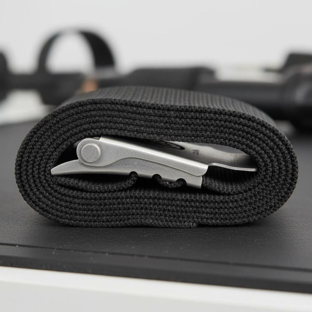 Freediving Weight Belt ปรับ Fit Nylon Diving Weight Belt ขอบโค้งมนสําหรับ Divers, ดําน้ําดูปะการัง