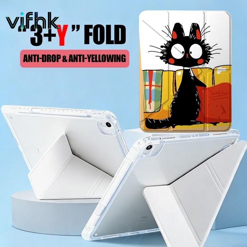 TRI Trifold + Y-Type Design, เคส Samsung คุณภาพดีที่สุด, ใช้ได้กับ A9+ 11", A11+ 11", S11 11", S9 11