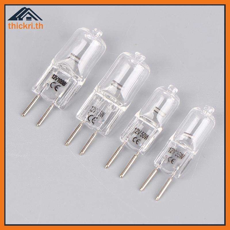 TT 1 PC G6.35 12V 20W 35W 50W 70W 100W หลอดไฟทํางานหลอดไฟ G6.35 Aroma โคมไฟ G6.35 กล้องจุลทรรศน์หลอด