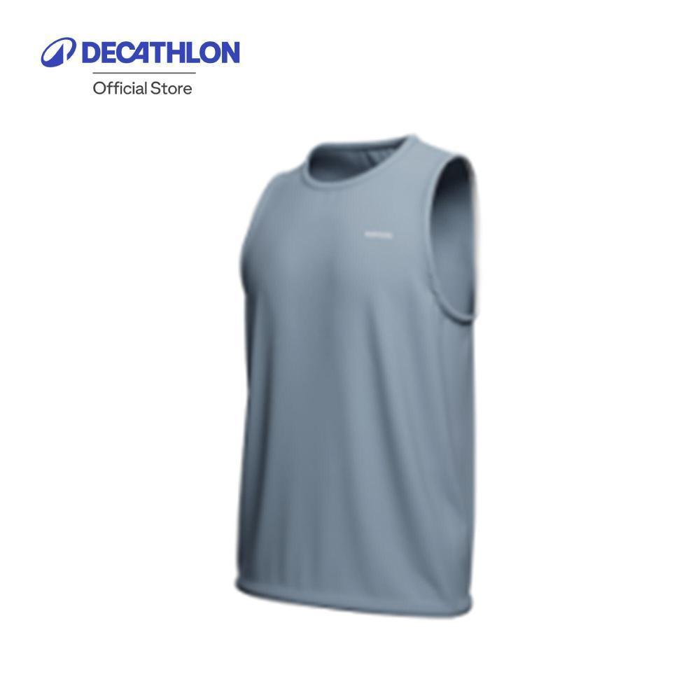 Decathlon Men'S Running Tank Top เสื้อกล้ามวิ่งสำหรับผู้ชาย รุ่น Kiprun Run 100 - Blue