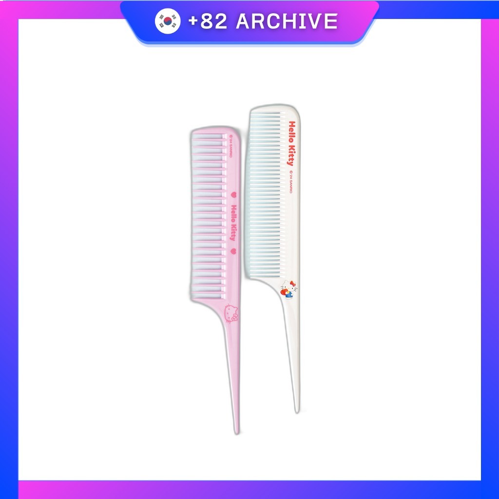 [daiso] หวีหางมินิ Hello Kitty N/A 2 ชิ้น / หวีหางมินิเกาหลี / ดีไซน์ Hello Kitty สุดน่ารัก โดย +82 