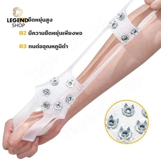 New สายรัดกันลื่นหิมะ รองเท้าลุยหิมะ 10 ฟันรองเท้า รองเท้ากันลื่น ปีนเขา อุปกรณ์สกี อุปกรณ์เดินป่า