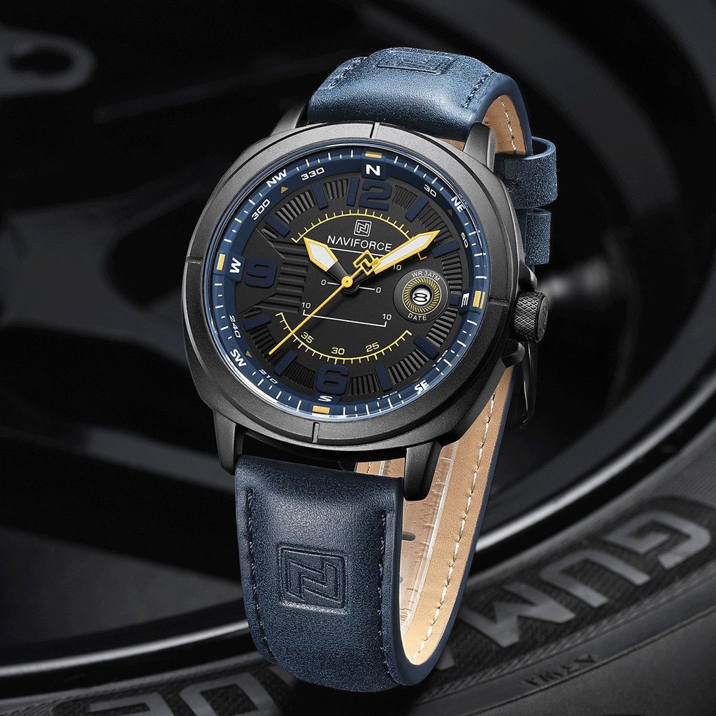Naviforce Naviforce Men Retro Casual Quartz Watch Student Exam นาฬิกาสปอร์ตกันน้ํา All-Match Style